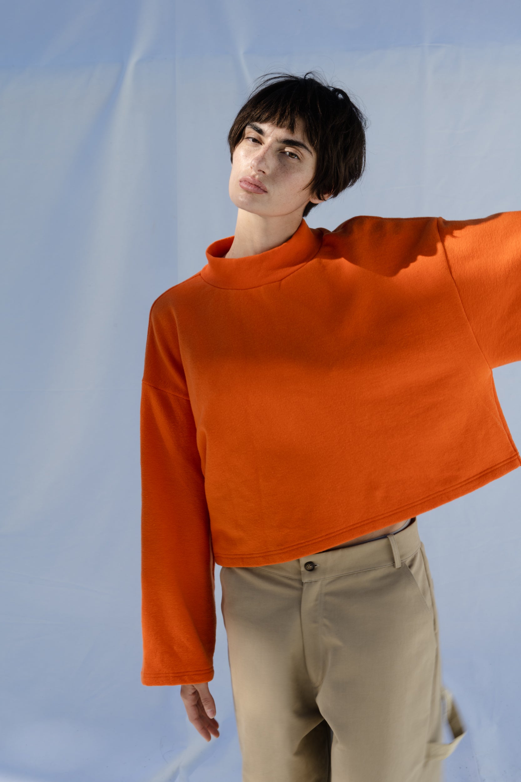Wide Sleeve Cropped Sweater ''Catalina'' – Can Pep Rey